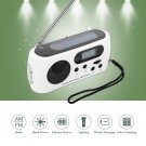 Multifunction Solar Powered LED Flashlight FM/AM Radio Emergency Phone Charger