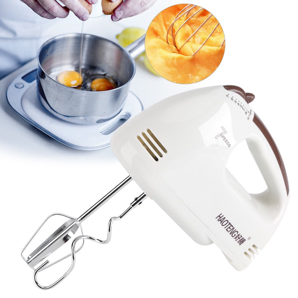 220V 100W 7 Speed Electric Egg Beater Hand Mixer Cake Baking Milk For Kitchen