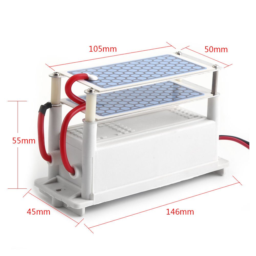 Car Ozone Generator 12v 10g Ozonizer Ceramic Plate Ceramic Plate Air Sterilizer