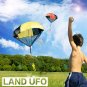 Kid Children Tangle Free Toy Hand Throwing Parachute Kite Outdoor Game Rose Red