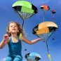 Kid Children Tangle Free Toy Hand Throwing Parachute Kite Outdoor Game Rose Red