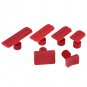 6Pcs Red Car Auto Body Dents Removal Pulling Tabs Paintless Dent Repair Tools
