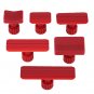 6Pcs Red Car Auto Body Dents Removal Pulling Tabs Paintless Dent Repair Tools