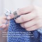 Practical Yarn Spring Guide Metal Braided Knuckle Assistant Knitting Thimble coi