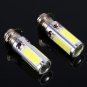 2x White H6M COB LED Motor Bike ATV Headlight Fog Light Bulb PX15d P15D25-1 EL