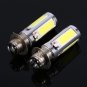 2x White H6M COB LED Motor Bike ATV Headlight Fog Light Bulb PX15d P15D25-1 EL