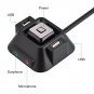 Durable Desktop PC Replacement Power Reset Button Module Switch w/ Dual USB Port