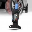 Car Digital Tyre Tire Tread Depth Gauge Measurer Tool Caliper LCD Display Black