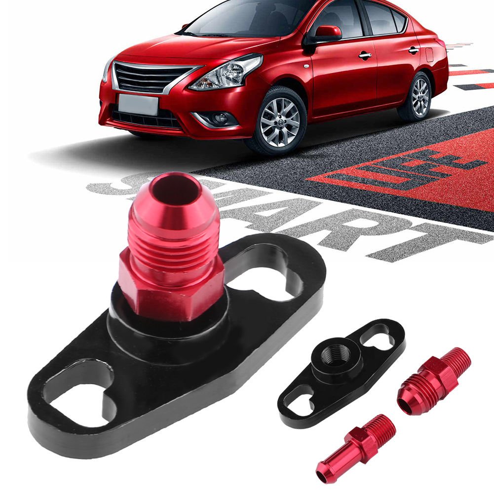 Car Fuel Rail Pressure Regulator Adapter Kit with Fittings for Toyota Nissan