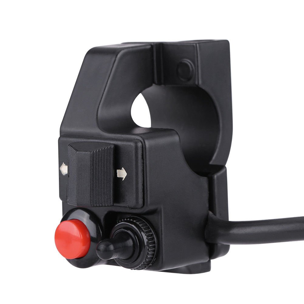 22mm Motorcycle ATV Handlebar Headlight Mount Turn Switch for Honda Yamaha GS