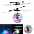 Mini Flash Flying Ball Infrared Induction Colorful LED Disco RC Helicopter Kid