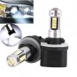 1 Pair 12V 880 Powerful LED Cool White Car Fog Driving Light DRL Head Lamp Bulbs