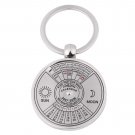 Perpetual Calendar Key Ring Souvenir Gift Unique KeyChain 50 Years 2007-2056 coi