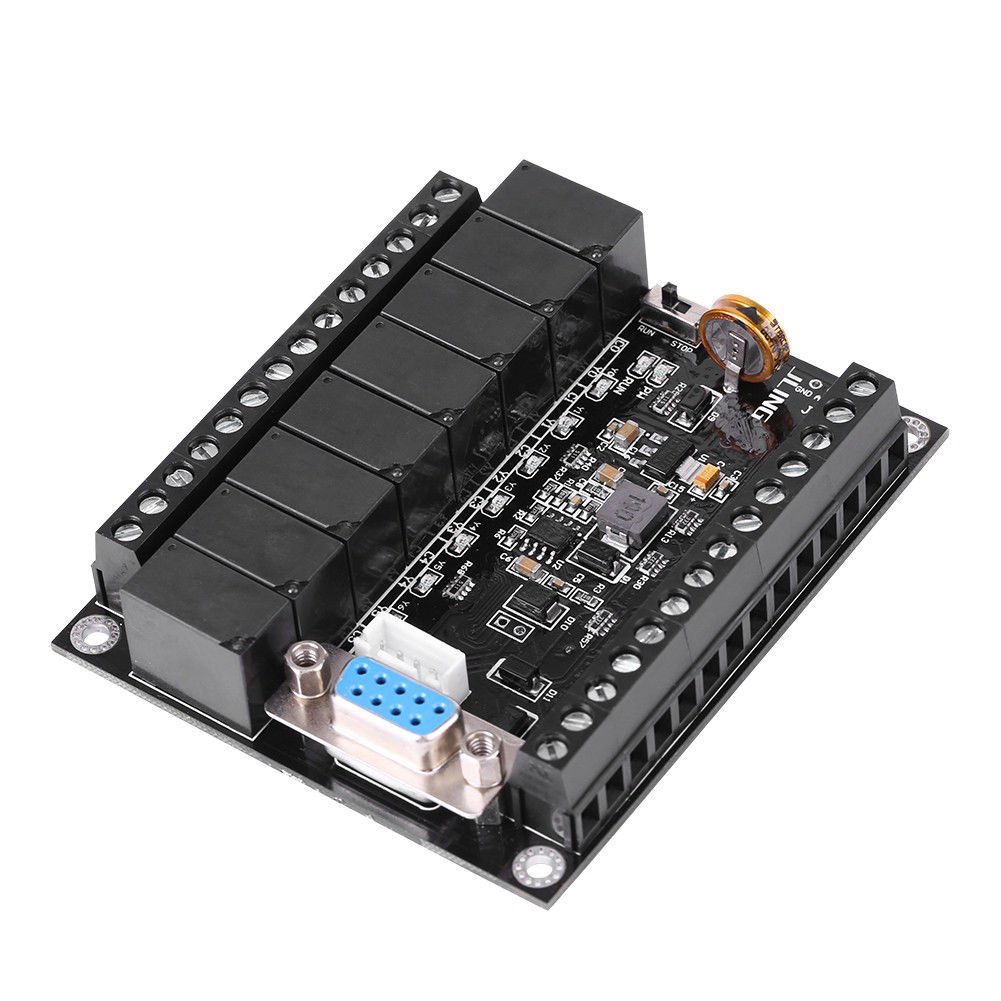 24V PLC Regulator FX1N-20MR Industrial Control Board Programmable Controller Hot