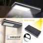 144LED Solar Power PIR Motion Sensor Wall Light Outdoor Garden Yard Patio Lamp