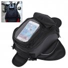 Universal Magnetic Motorcycle  Oil Fuel Tank Bag Waterproof Phone Holder Black