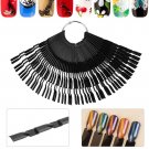 Hot Nail Art False Tips Sticks Practice Display Fan Colour Swatch Design Tool LY