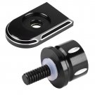 Aluminum Motorcycle Rear Seat Tab Cover Spacer Pad With Screw for Harley Black