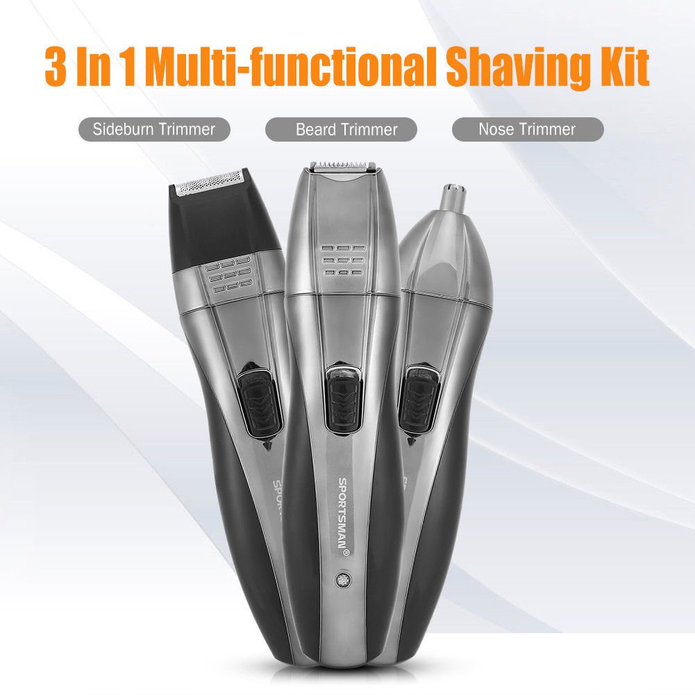 SPORTSMAN Beard Face Clipper Trimmer Groomer Set Electric Shaver Cutter 220V
