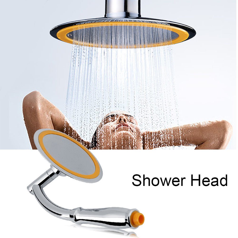 Stainless Steel  Shower Head Round-Shape High Pressure Handheld Bathroom Sprayer