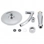 Stainless Steel Shower Head Round-Shape High Pressure Handheld Bathroom Sprayer