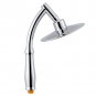 Stainless Steel Shower Head Round-Shape High Pressure Handheld Bathroom Sprayer