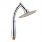Stainless Steel Shower Head Round-Shape High Pressure Handheld Bathroom Sprayer