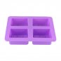 Silicone 4-Cavity Rectangle Soap Cake ice Mold Mould Tray For Homemade Craft DIY