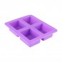 Silicone 4-Cavity Rectangle Soap Cake ice Mold Mould Tray For Homemade Craft DIY