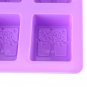 Silicone 4-Cavity Rectangle Soap Cake ice Mold Mould Tray For Homemade Craft DIY