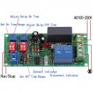 1pc AC 100-250V Infinite Cycle Delay Timing Timer Relay ON/OFF Switch Module HOT