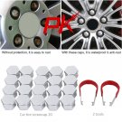 20Pcs 17mm Wheel Lug Nut Bolt Hub Screw Cover Tyre Protective Caps Decor