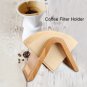 Home Bamboo Wood Coffee Filter Holder Coffee Paper In 4 Size Storage Rack Stand