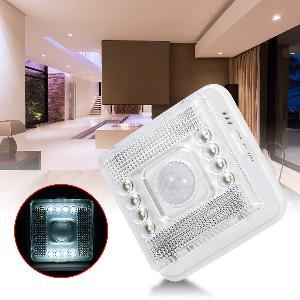 Battery Power LED Wireless Motion Sensor Night Light Cabinet Wardrobe Wall Lamp