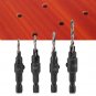 1/4" Adjustable Hex Shank Drill Bits Quick Change Countersink Woodworking Tool