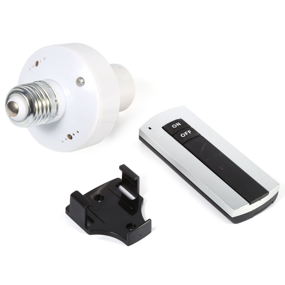 Hot 220V Wireless Remote Controller Lamp Light Holder Adapter Bulbs Base Socket