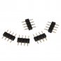 100pcs 8 * 10mm 4Pin Male Plug Adapter Connector Needle for RGB LED Strip Light