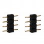 100pcs 8 * 10mm 4Pin Male Plug Adapter Connector Needle for RGB LED Strip Light