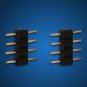 100pcs 8 * 10mm 4Pin Male Plug Adapter Connector Needle for RGB LED Strip Light