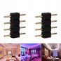 100pcs 8 * 10mm 4Pin Male Plug Adapter Connector Needle for RGB LED Strip Light