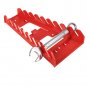 9 Slot Red Wrenches Rack Standard Organizer Holder Tools Save Space Plastic