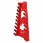 9 Slot Red Wrenches Rack Standard Organizer Holder Tools Save Space Plastic