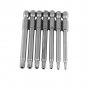 7pcs 75mm 1/4" Hex Torx Magnetic Screwdriver Bits Drill Bit T8-T30 S2 Alloy NEW