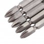 5pcs 1/4" Hex Shank PH2 100mm Magnetic Antislip Cross Head Screwdriver Bits coi