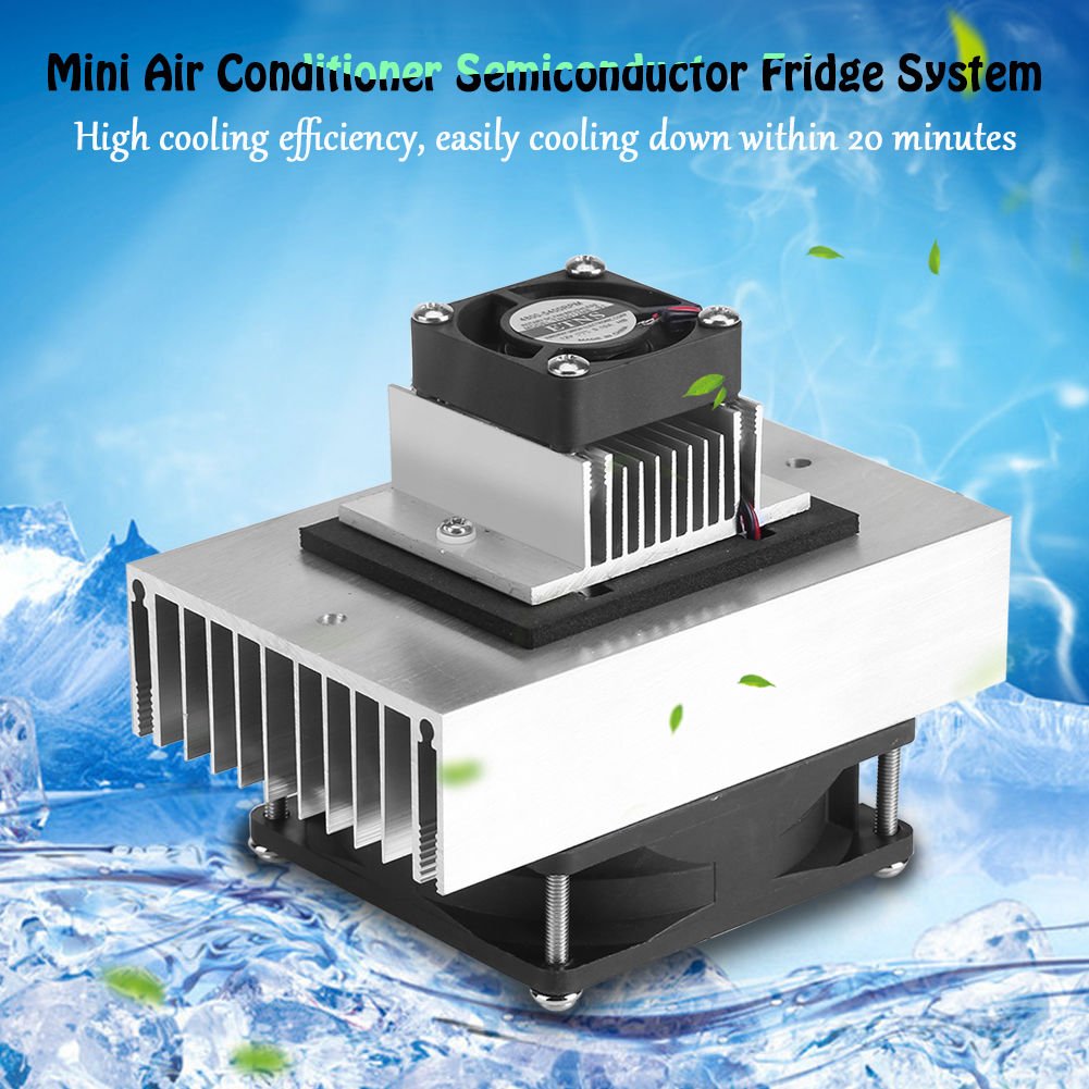 60W DC12V Semiconductor Refrigeration Cooling System Kit Pet Air Conditioner