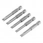 5x 50mm S2 Alloy 1/4" Hex U-shaped Head Screw Driver Bits Magnetic Tip Hand Tool