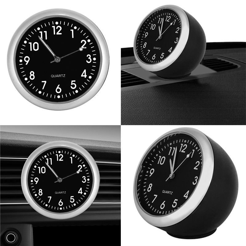Vehicle Car Quartz Clock Digital Pointer Clocks Decoration with Night Light