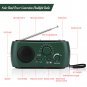 Camping Hiking Solar Powered LED Flashlight FM/AM/SW Radio Emergency Charger