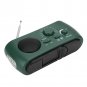Camping Hiking Solar Powered LED Flashlight FM/AM/SW Radio Emergency Charger