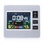 LCD Digital Alarm Clock Backlight Weather Humidity Temp Thermometer Hygrometer